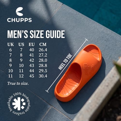 Image of CHUPPS Chupster Men's Orthopedic Slippers | Soft Cushioned Footbed | Lightweight Flip Flops | Anti-Skid Sole | Comfortable Daily Wear Chappals