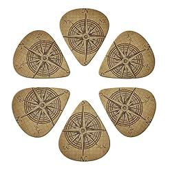 Lot de 6 médiators imprimés boussole avec boîte de rangement pour guitare acoustique et électrique - Les Beatles, Paul McCartney, John Lennon, RIngo Starr, George Harrison Lot de 6 médiators imprimés boussole avec boîte de rangement pour guitare acoustique et électrique – Image 4