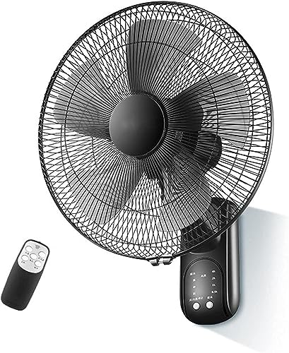 JKAVMPPT 18- Zoll- Wandventilator, leiser, Ferngesteuerter, wandmontierter Luftstromventilator, moderner, intelligenter, zeitgesteuerter Ventilator for Zuhause und Restaurant, Fernbedienung