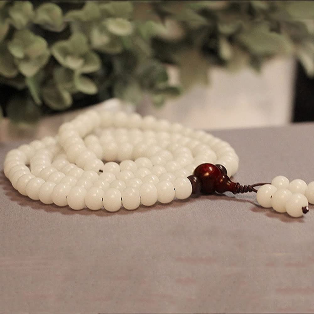 Collana con Braccialetto multicerchio in radice di Bodhi in Giada