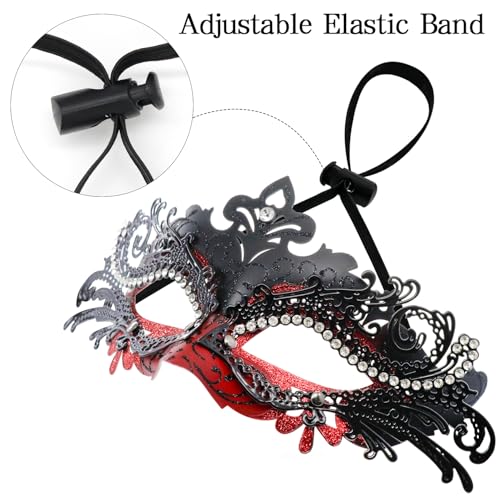 Image of Coddsmz Couple Masquerade Mask Set - Venetian & Mardi Gras Mask for Women & Men