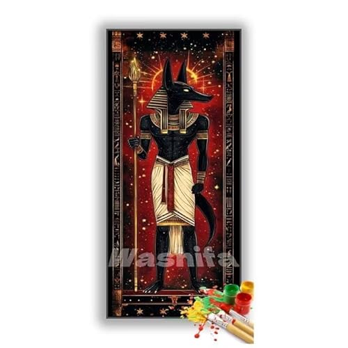 �������G �G�W�v�g �_�b �����h��G �L�b�g DIY ��l ���S�Ҍ��� �f�W�^�����G ��h�� �����L�b�g�ɂ��G�� Paint By Numbers �A�N�����y�C���g ���ʉ� �����Ńy�C���g �z�[�� �I�t�B�X���� �M�t�g 30x60 cm, �t���[���Ȃ�