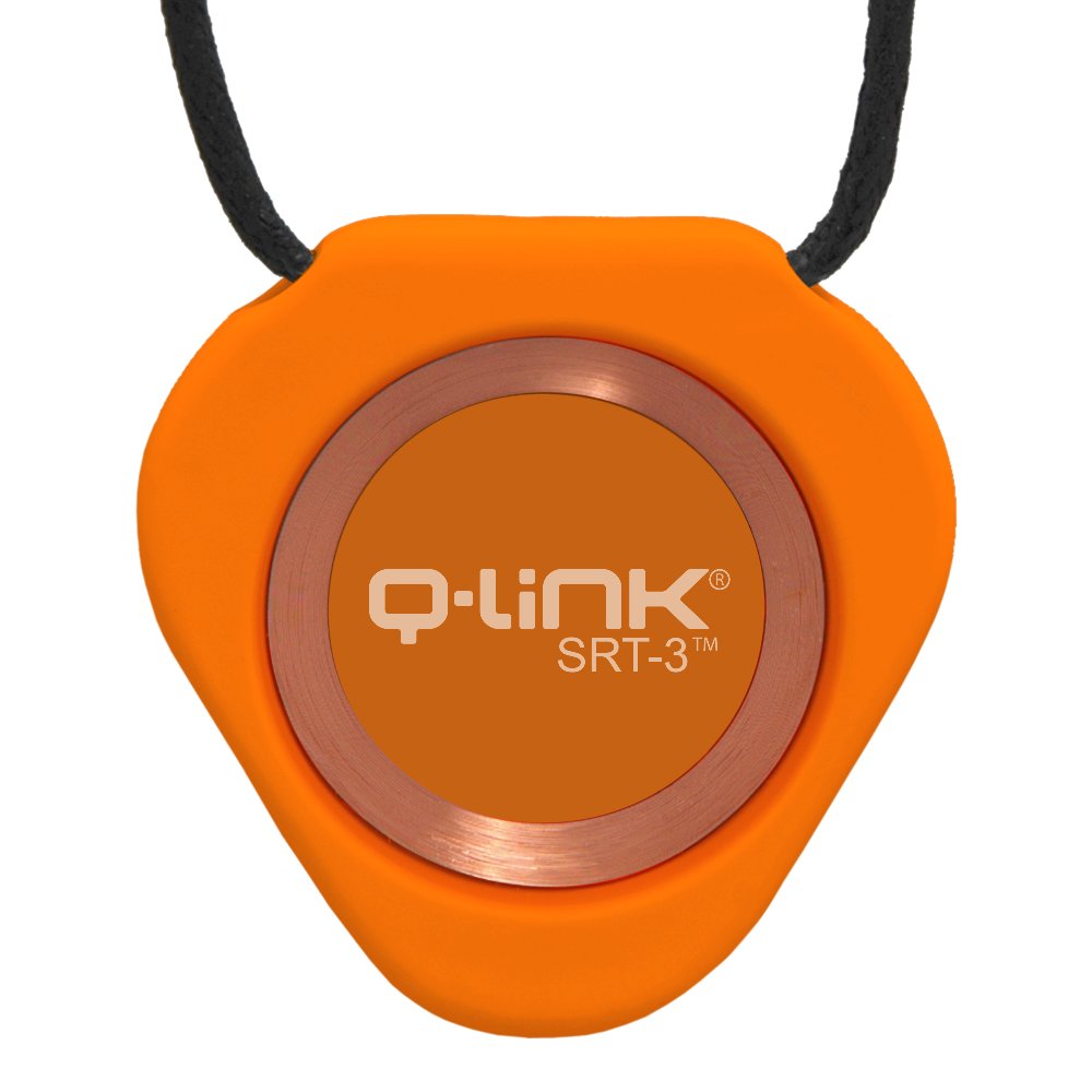 Q-Link Triangle Acrylic SRT-3 Pendant - Orange