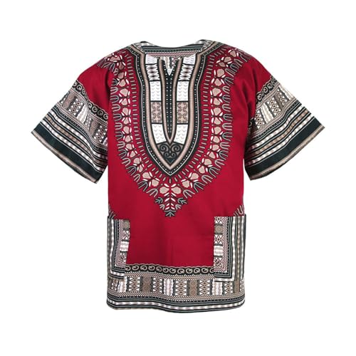 T-Shirt à imprimé Africain haut décontracté coupe regular en polyester - 3