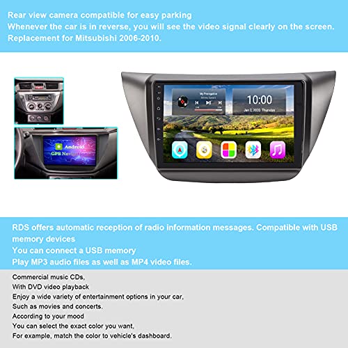 Navegador GPS de carro, visor de rádio, Cds de música comercial, compatível com câmera de visão tras