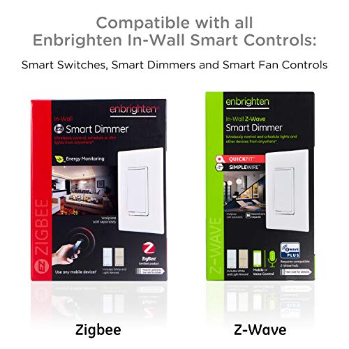 Image of Enbrighten Z-Wave Add-On Switch, Toggle, Light Almond, 1 Pack | Not for Standalone Use, Pair with other Enbrighten Z-Wave Switches for 3-Way Setup