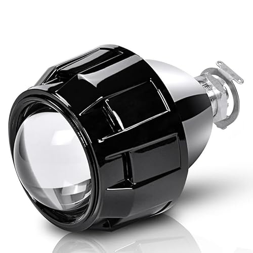 Angel Eyes,LED Angel Eye Standlicht 1 pz/2 pz 2,5 pollici mini HID Bi-Xenon proiettore Len argento nero Shroud H7 H4 adattatore lampada Uso adatto per fari auto retrofit uso lampadina allo xeno H1(2pc