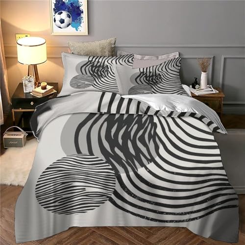 Housse de couette confortable parure de lit 140x200 pour chambre