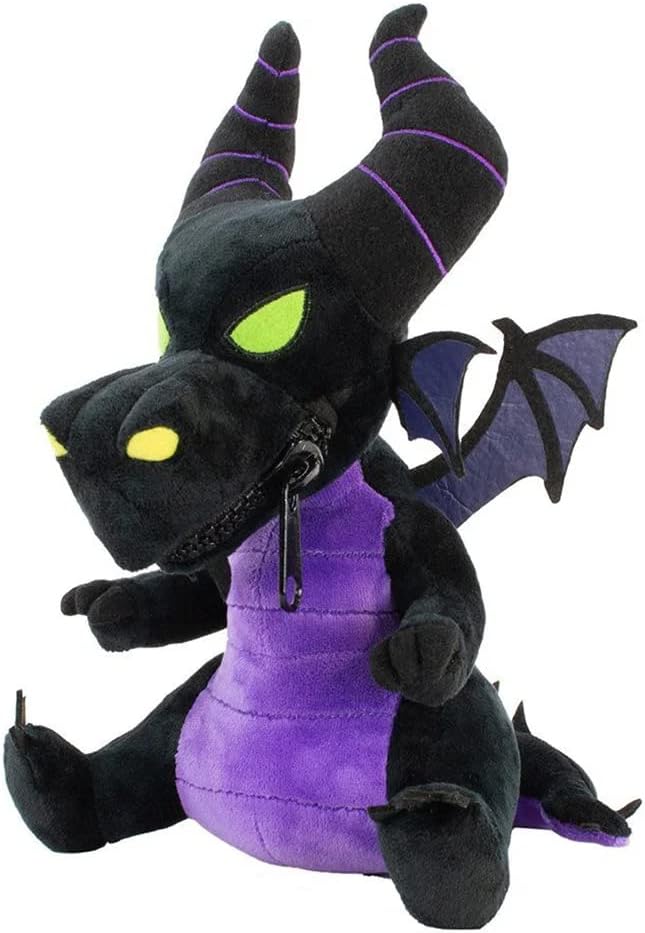 Disney Maleficent Dragon ZIPPERMOUTH Plush