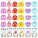 Weysat 36 Set End of Year Student Gift from Teacher Miniature Monster Figurines with Anxiety Relief Card Graduation Appreciation Goodbye Gift for Student Classroom Kids CNA Week Teacher (Cute Style)