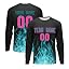 Black-teal/Pink
