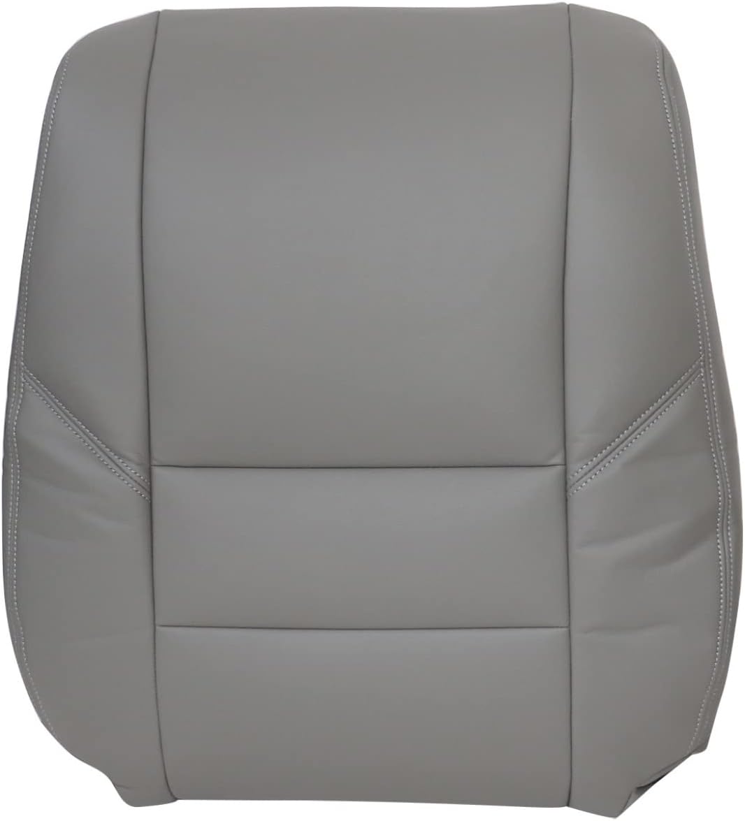 NLQR Passenger Side Back Replacement Seat Cover Microfiber Leather Gray Compatible with Toyota Sequoia Tundra 2000-2004