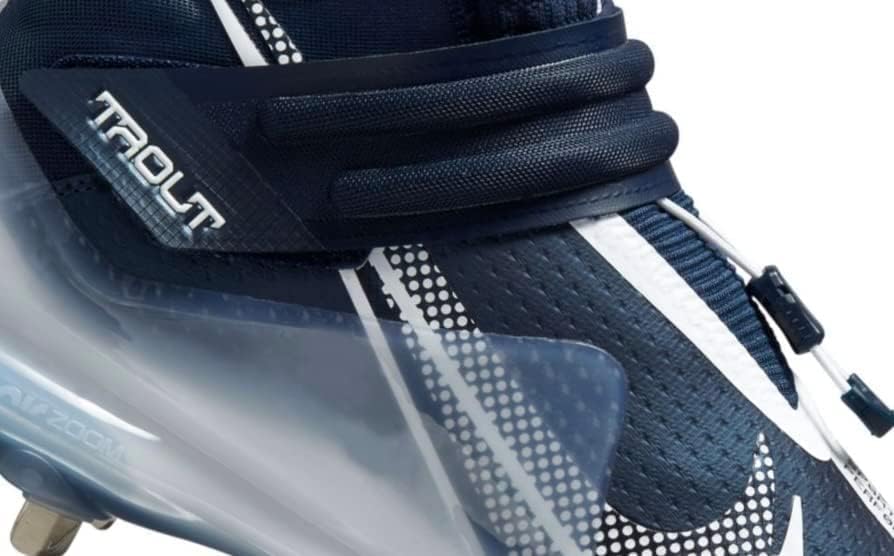Nike Men's Force Zoom Trout 7 Pro Metal Baseball Cleats, Navy/White, 11 | Image 2