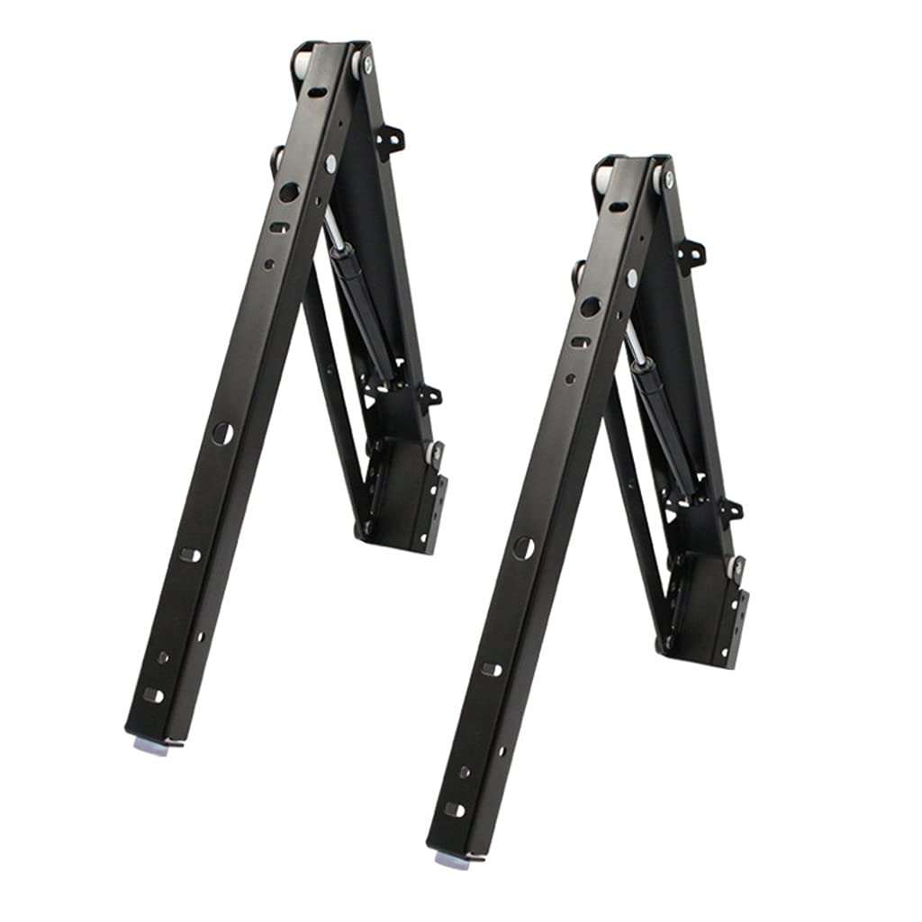 1 Pair Folding for Seat Bracket Hinge Shoe Changing Stool Bracket for Shoe Cabinet, Wardrobe, Closet Stool Folding Shelf Brackets Heavy Duty Steel