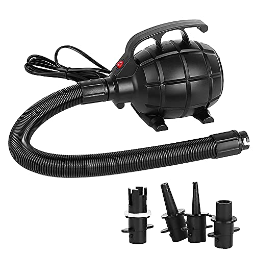 lifcasual Bomba de ar portátil 500W bomba de colchão de ar cama de ar piscina brinquedo jangada barc