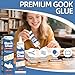 Book Glue 110ml, Premium Book Binding Glue, Clear Drying, Flexible, Strong Adhesive for Bookbinding, Book Repair, Scrapbooking, Paper Crafts, and Collages