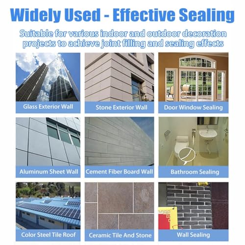 Image of 9900 Sealant Waterproof, Silicone Sealant, Waterproof, Durable Solution for Roof and Wall Cracks, Waterproof Insulation Sealant for Bathroom, Toilet, Tiles, Walls, Outdoor (1 Piece, Transparent)