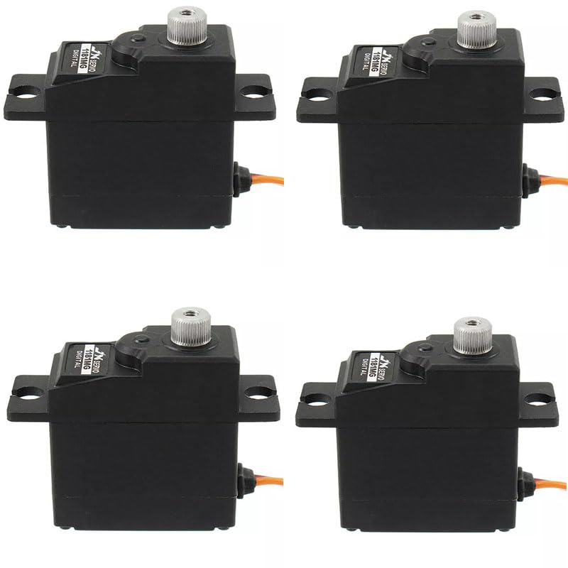 JX Servo PDI-1181MG 18g 3.5KG Digital Servo Metal Gear for WLtoys 144001 WPL RC Car B1/16 B24 C14 C24 Helicopter Airplane (4pcs PDI-1181MG)