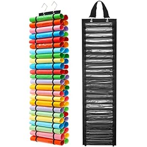 Vinyl Roll Holder,Vinyl Storage Organizer,Vinyl Roll Storage with 48 Compartments,Craft Vinyl Storage Rack Wall Mount/Over The Door, Hanging Organizer Storage,Gift Wrap Organizer for Home Craft Room