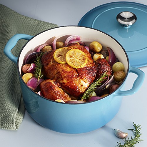 Image of Tramontina Bestow Enameled Cast Iron 5.5-Qt Round Dutch Oven Pot with Lid