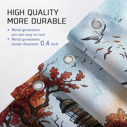 Rideau de douche en tissu imperméable de qualité supérieure avec phare - 6