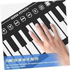 Générique 1 Jeu Piano à 49 Touches Piano à Musique Enroulable Pianos Roulés à La Main Piano Enroulable 49 Touches Piano Roulé à La Main Piano Éducatif Enroulable Pianos à Clavier Abdos Black - Les Beatles, Paul McCartney, John Lennon, RIngo Starr, George Harrison Générique 1 Jeu Piano à 49 Touches Piano à Musique Enroulable Pianos Roulés à La Main Piano Enroulable 49 Touches Piano Roulé à La Main Piano Éducatif Enroulable Pianos à Clavier Abdos Black – Image 4