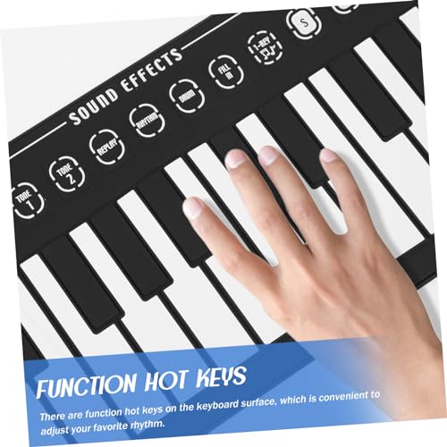 Générique 1 Jeu Piano à 49 Touches Piano à Musique Enroulable Pianos Roulés à La Main Piano Enroulable 49 Touches Piano Roulé à La Main Piano Éducatif Enroulable Pianos à Clavier Abdos Black - Les Beatles, Paul McCartney, John Lennon, RIngo Starr, George Harrison Générique 1 Jeu Piano à 49 Touches Piano à Musique Enroulable Pianos Roulés à La Main Piano Enroulable 49 Touches Piano Roulé à La Main Piano Éducatif Enroulable Pianos à Clavier Abdos Black – Image 5