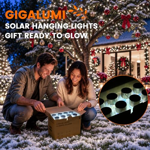 GIGALUMI Solar Hanging Lights Christmas Solar Lights Outdoor Garden Decor - image 7