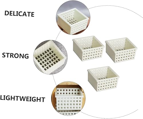 Miniatura 7 de Toyvian Cesta para casa de muñecas, cesta de accesorios para casa de hadas, cesta de artículos diversos, modelo de cesta de hadas, cesta de