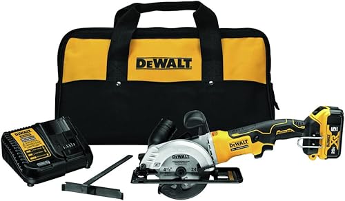 DEWALT ATOMIC 20V MAX* Kit de sierra circular, 4-1/2 pulgadas (DCS571P1)