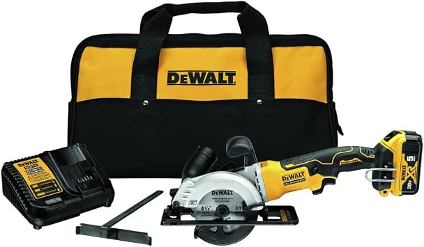 DEWALT ATOMIC 20V MAX* Circular Saw Kit, 4-1/2-Inch DCS571P1