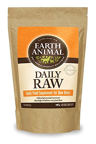 Earth Animal Daily Food Supplement for Raw Diets, 1 Pound Per Bag (1 Pack)