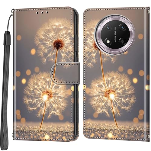 Étui pour Honor Magic 7 Lite et X60 Pro : housse portefeuille en cuir à rabat antichoc