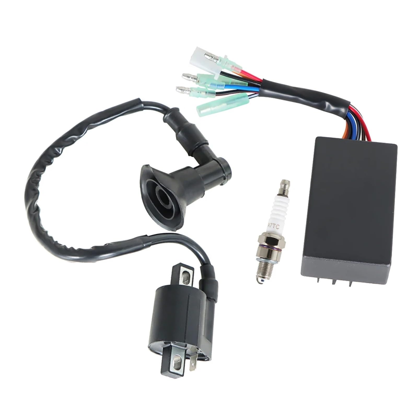 Dispositivi Accensione Moto Per Polaris Per Predator 90 Per Sportsman 90 2003 2004 2005 2006 CDI BOX Bobina Accensione Per Candela 0451018, 0452187 Bobina Statore