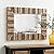 glitzhome Farmhouse Mirror Wood Decorative Rectangle Oversized Wall Mirror Vintage Wooden Frame Wall Mirror for Living Room Bedroom Entryway Bathroom, 39.7”H