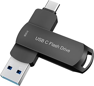 USB Flash Drive 512GB USB C Thumb Drive for Android Phone Photo Stick External Data Storage Memory Stick 512gb DEZOBYTE Compatible Android Phone Pad Pro USB C and Computer DTY Black 512G