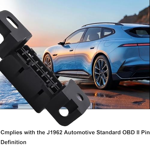Conector OBD2 hembra de 16 pines con carcasa kit de 2 piezas J1962 adaptadores de coche 6