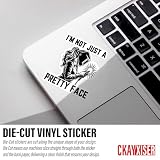 (3Pcs-3") I'm Not Just A Pretty Face Welder Sticker, Blue Collar Working Women Welding Waterproof Vinyl Sticker for Laptop, Water Bottle, Tumbler, Accessory Hard Hat Decal Gifts for Her Him 3 Inches