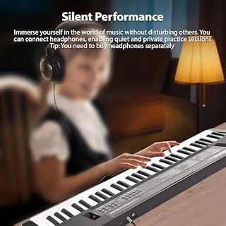 Hanzete 61 Touches Clavier Électronique Piano Double Haut-parleurs 8 Tons 5 Rythmes 5 Tambours Percussions 6 Démos Instrument de Musique avec Microphone 2 Mode Alimentation Portable Musique Piano - Les Beatles, Paul McCartney, John Lennon, RIngo Starr, George Harrison Hanzete 61 Touches Clavier Électronique Piano Double Haut-parleurs 8 Tons 5 Rythmes 5 Tambours Percussions 6 Démos Instrument de Musique avec Microphone 2 Mode Alimentation Portable Musique Piano – Image 7