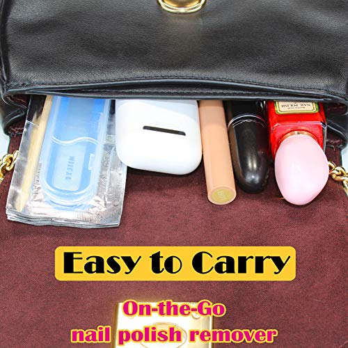 Nail Polish Remover Wipes, Miilye Individual Fingernail Gel Nail Polish Remover Pads Soak Off Aluminum Foil Wraps ,1X Nail File +1X Scraper Stick Included (100 Pads) #TOP4