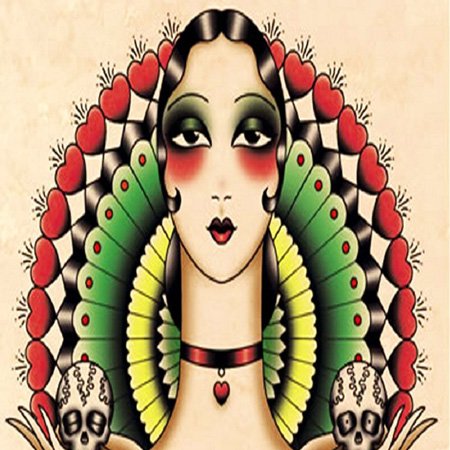 Mexican Art Deco Lady interruptor doble de pared con diseño calaveras 3dRose 4