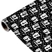 Joviwrap 6 7 Funny Number Wrapping Paper Roll, Black White Graffiti Style Wrapping Paper with Checkered Pattern, Playful Humor Design for 6 7 Fans Teens Birthday Party Supplies, 17 In x 16.4 Ft