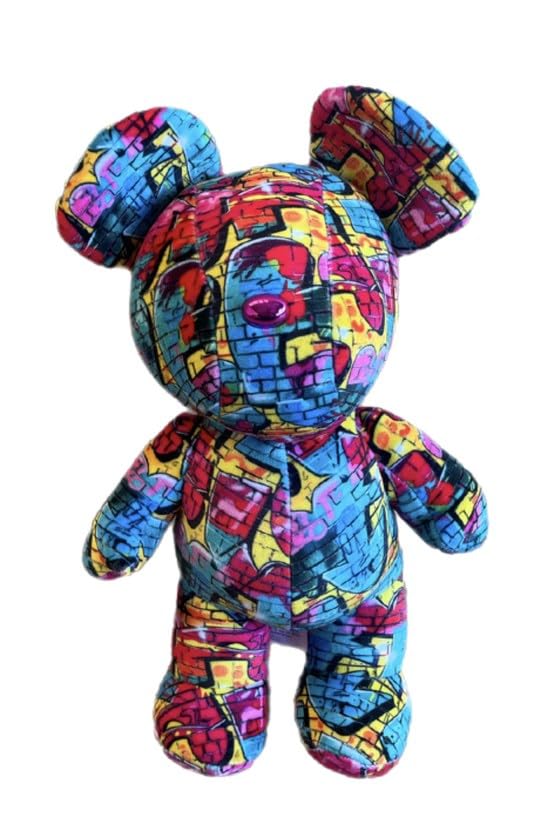UKToyworld Street Bears Soft Toy 12" Plush Graffiti Bear