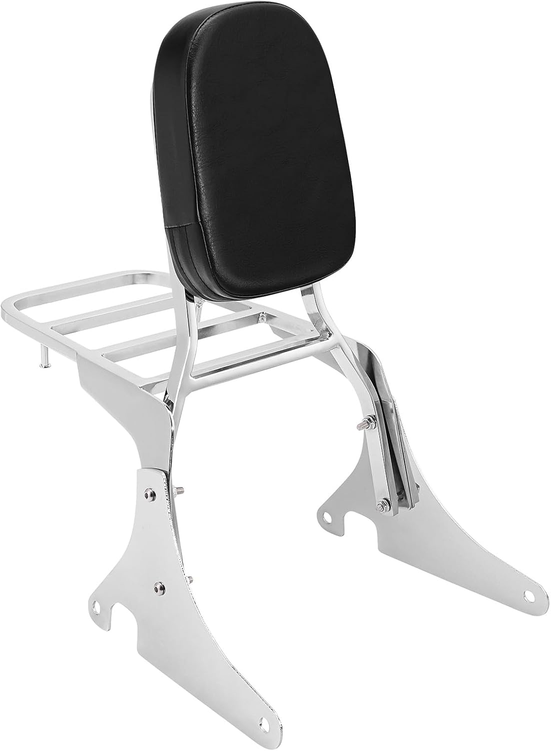 TCMT Chrome Backrest Sissy Bar Luggage Rack Fits For Kawasaki Vulcan VN 400 800 1995-2012