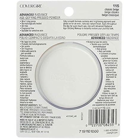 CoverGirl Advanced Radiance Age Defying Pressed Powder - Classic Beige (115) - 2 pk