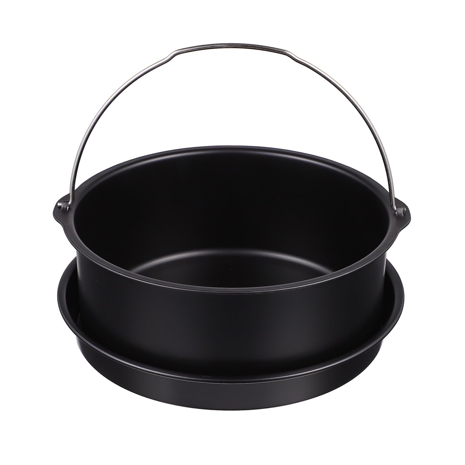 Accesorios para freidora de aire de 8 pulgadas juego de molde para pizza y cesta para pastel
