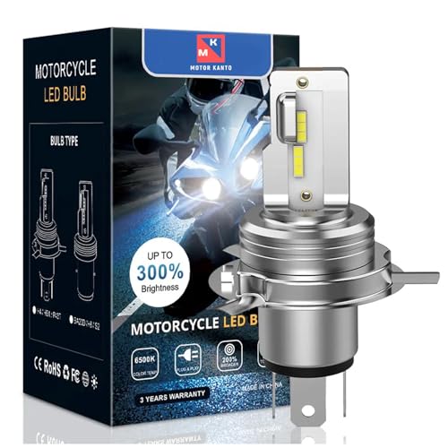 MOTOR KANTOoCN wbhCg led Hi/Lo 6000K zCg 1500lm 12V ԌΉ Rg[[X IP68h ho^CvH4 BA20D 1 (H4)