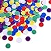 Coopay 300 Pieces Counters Counting Chips Plastic Markers Mixed Colors for Bingo Chips Game Tokens, Contain Orange, Blue, Green, Yellow, Red, Purple Colors