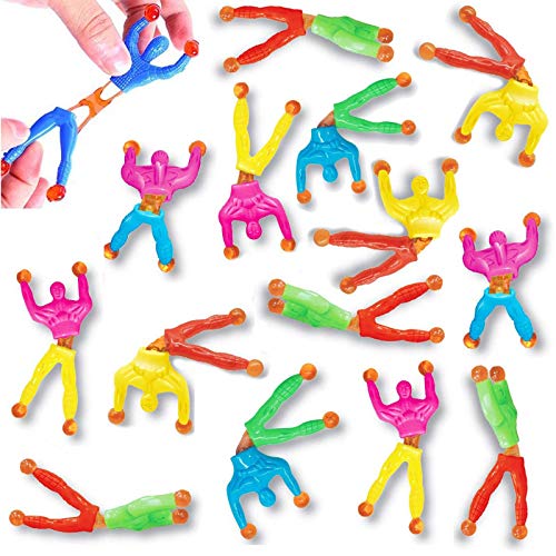 Liberty Imports 72 Pack Sticky Stretchy Wall Climbers Window Crawlers - Party Favor Tricky Novelty Toys Climbing Rolling Men For Kids #TOP11