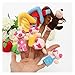 Fangzwl Marionnettes à Main 8 pcs/Set Animal Doigt marionnettes 3 Petits cochons Contes de fées marionnette Peluche Peluche Jouet Dessin animé Mignon boll Enfants Cadeau Jouet décoration